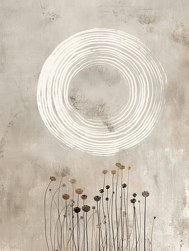 Wabi-sabi, botanisch abstrakt von Carla Van Iersel