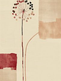 Botanischer Abstrakt in Pastellfarben von Japandi Art Studio