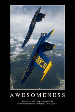 STK107229M-Awesomeness: Inspirational Quote and Motivational Poster by Stocktrek Images
