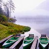 Bootjes in de mist van Willem Laros | Reis- en landschapsfotografie