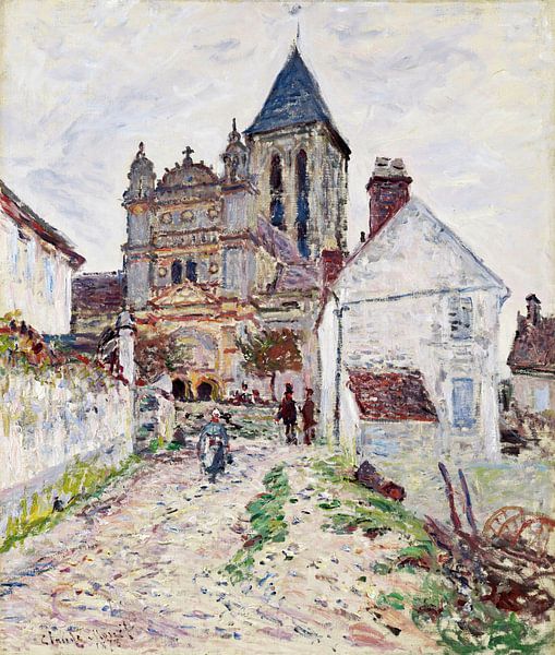 Claude Monet,Die Kirche von Vetheuil von finemasterpiece