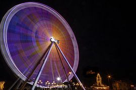 Riesenrad in Wernigerode - im Hintergrund das Schloss Wernigerode von t.ART