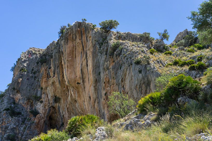 Felswand von Castell de l´Ocaive von Montepuro
