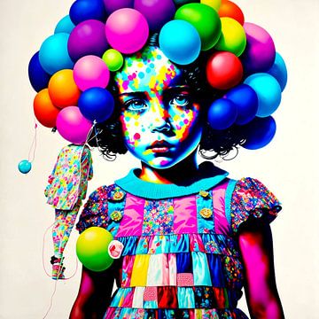 Girl with Balloon Hommage - La Le Lu