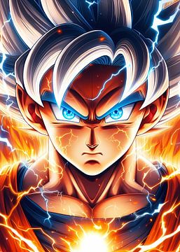 Goku Super Saiyan van Lucifer Art