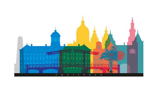 Amsterdam auf einen Blick von Harry Hadders Design