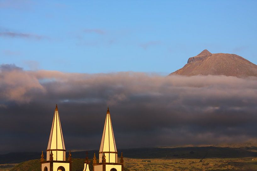 Madalena Azoren kerk Pico vulkaan par Jan Brons