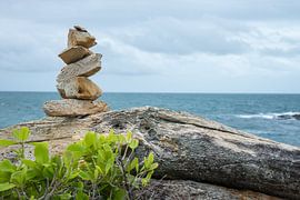 Steenmannetje aan zee