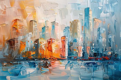 Cityscape Painting | Skyline Spectrum