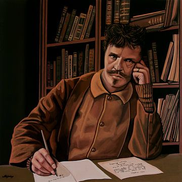 August Strindberg schilderij van Paul Meijering