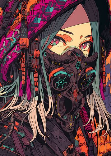 Cyberpunk Desert Girl