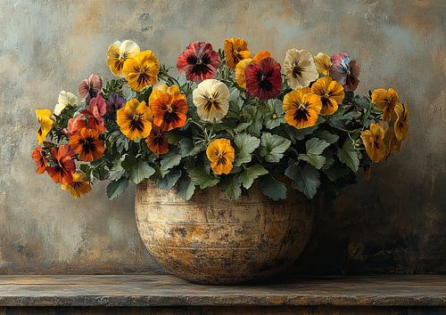 Nature morte aux fleurs Canvas