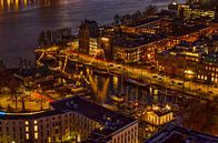 Ferry harbour by night by Frans Blok - photos, art and other wall decoration thumbnail