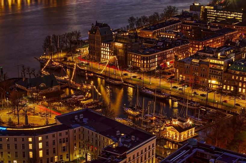 Ferry harbour by night by Frans Blok - photos, art and other wall decoration