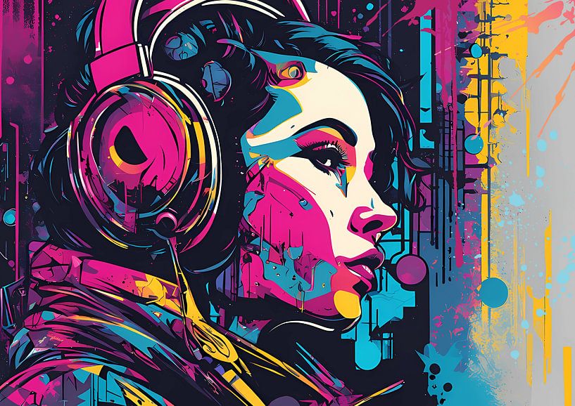 Woman in Headphones by BRZ999