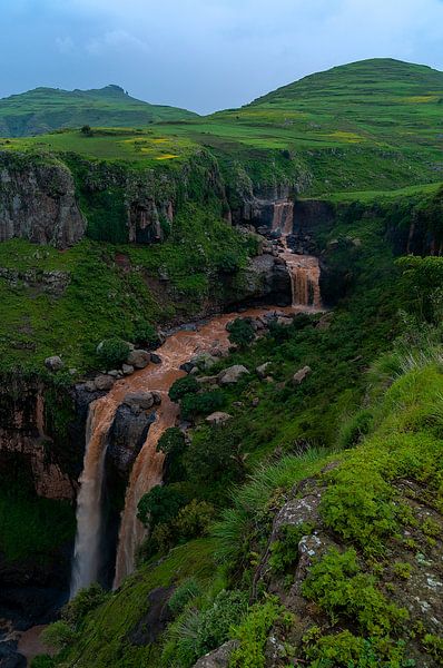 Ethiopië: Blauwe Nijlwaterval (Tis Abay) van Maarten Verhees