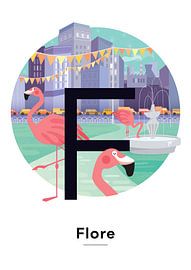 Name Poster Flore by Hannah Barrow