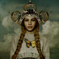 Vintage Beauty Crown Butterfly