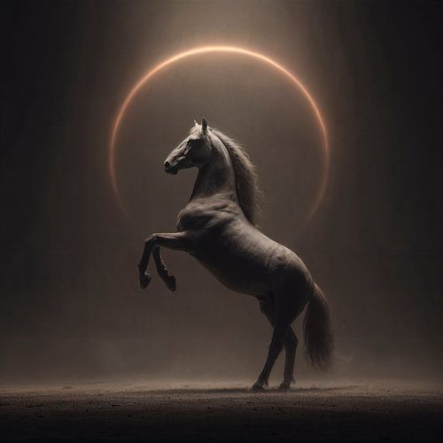 Das sich aufbäumende Pferd