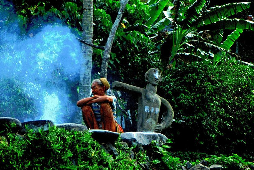 Feu de camp dans la jungle par Bernd Georg Schwemmle
