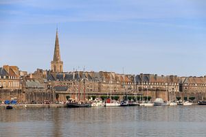 Saint-Malo stadsgezicht in de zomer
