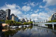 Een uitzicht op de Yarra River, Melbourne, Victoria, Australia van Tjeerd Kruse thumbnail