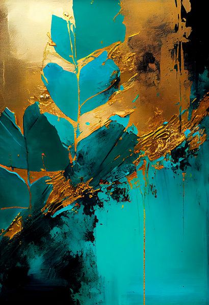 Abstract Painting Flower by Maarten Knops