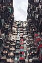 Dicht besiedelte Wohngegend, Apartmentkomplex, Quarry Bay, Hong Kong Island, Hong Kong, China, Asien von Aad Clemens Miniaturansicht