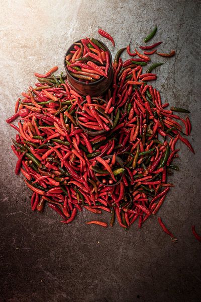 piments rouges servis par Anajat Raissi