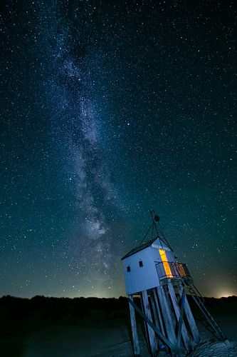 Melkweg boven het drenkelingenhuisje.