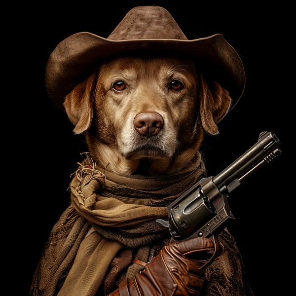 Chien de cow-boy par TheXclusive Art