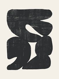 Bold Shapes NO.2 Black by Bohomadic Studio