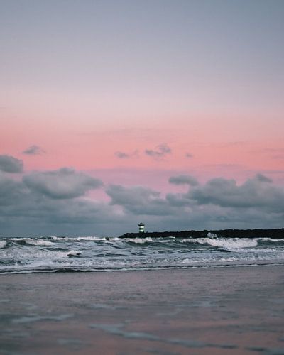 Vuurtoren tijdens zonsopkomst