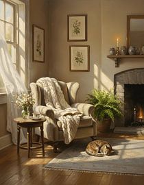 Gentle Sunrise in the Farmhouse Sitting Room by Regan Frederick