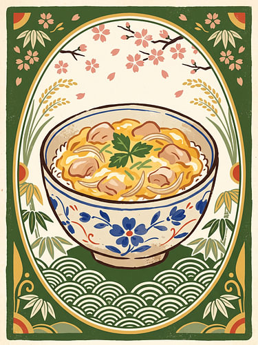 Bol d'oyakodon salé