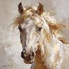 The Beauty of Horses – Ivory Sentinel by Johannas Art Creations