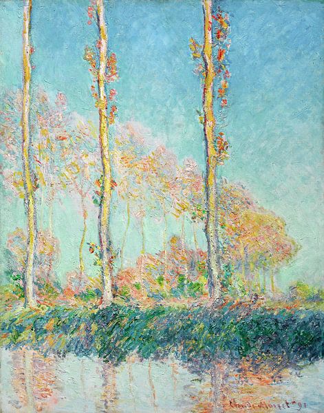 Populieren, Claude Monet - 1891 van Het Archief