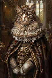 Royal cat in baroque garb by Poster Art Shop