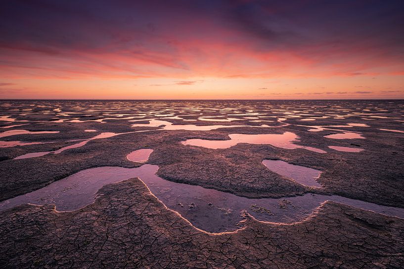 Sunset wadden van Trudiefotografie