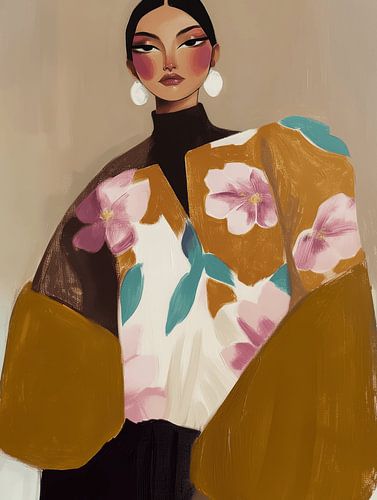 Modern portret, illustratie