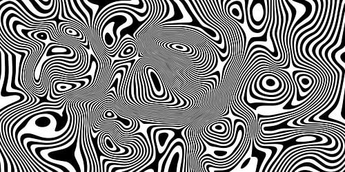 Zwart-witte zebrastrepen in retrostijl