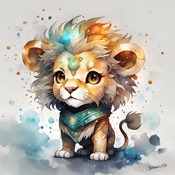 Chibi-leeuw 2 van Johanna's Art