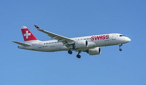 Landung der SWISS Bombardier CSeries CS300. von Jaap van den Berg