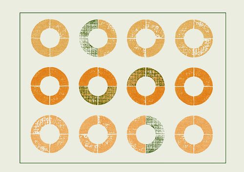 Lego Dots Monoprint - Tile Symphony 03