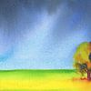 Zwei Herbstbäume von Karen Kaspar