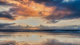 North Sea in winter at Den Helder by eric van der eijk
