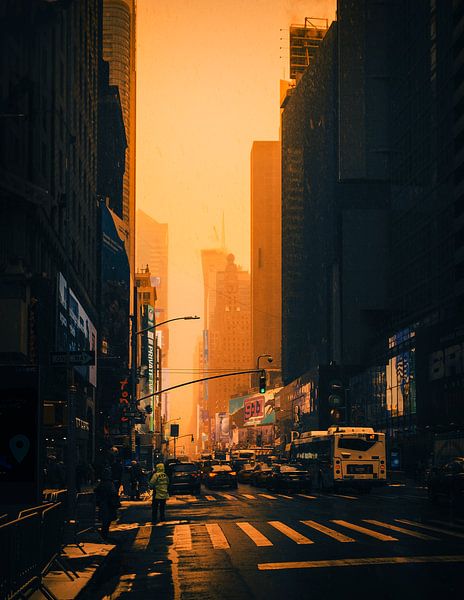 Times Square right ahead by Jonas Röjestål