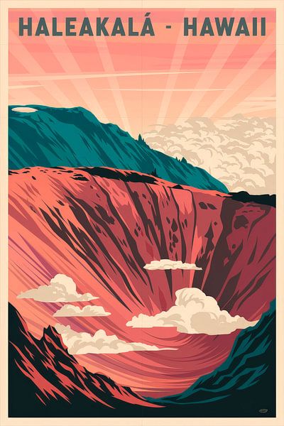 Haleakalā - Hawaii by Poster Art Shop