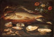 Stilleven met vissen, oesters en garnalen, Clara Peeters van Meesterlijcke Meesters thumbnail