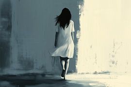 Ich habe geschlafen. Ich bin erst aufgewacht, als du weggegangen bist.